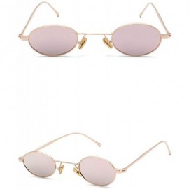 Round 2020 new trend metal personality small box marine film unisex brand designer retro sunglasses - Powder Mercury - CJ192R...
