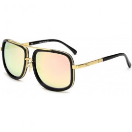 Oversized Oversized Men mach one Sunglasses men luxury brand Women Sun Glasses Square Male - Jy1828 C5 - CL18W0EDZKQ $49.02