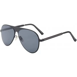 Rimless Metal Retro One-Piece Sunglasses Men And Women Big Box Sunglasses - CI18X6ML4HM $83.05