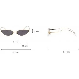 Cat Eye Cat Eye Sunglasses Women Retro Cute Small Sun Glasses Female Accessories Summer - Black - CN18DK0C28Z $11.06
