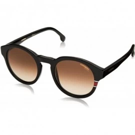Round CA165/S Unisex Oval Sunglasses - Black/Brown Gradient - CA180W590TE $53.61