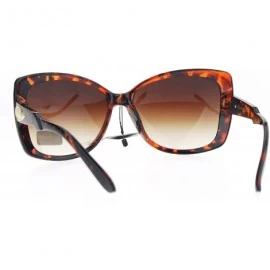 Butterfly Square Butterfly Oversized Frame Sunglasses Womens Eyewear UV 400 - Tortoise - CU186CQCM3Z $12.53