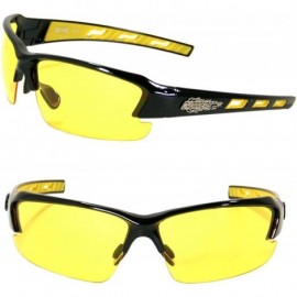 Sport High Performance Sports Biker Motorcycle Sunglasses SA2466 - Yellow - C511KH5PG95 $9.37