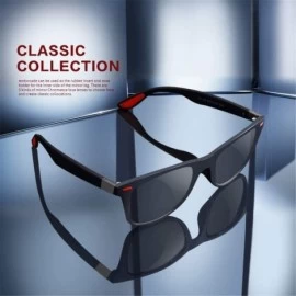 Rimless Polarized Sunglasses Men Women Driving Square Style Sun Male Goggle - C2matte Black - CI194O9UYQU $27.45
