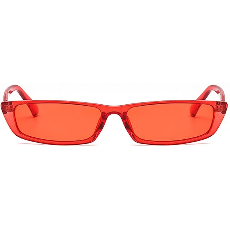 Rectangular Polarized Sunglasses Rectangle Protection Activities - Red - C518TOI93D5 $12.91