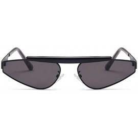Square Sunglasses Luxury Glasses Eyewear Shades - Black - CM18TCN6ADX $15.50