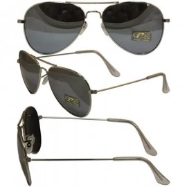 Aviator Polarized Pilot Aviator Sunglasses Gray Tint Lenses - CE114MS53Z5 $18.43