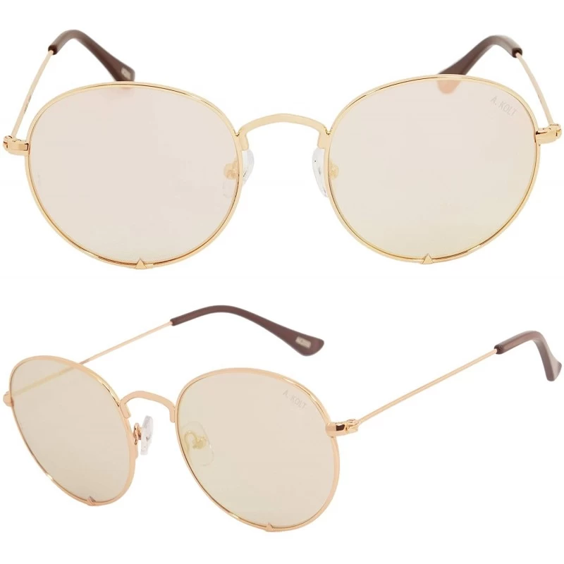 Round x HIGHKOLT The Round Sunglasses - Diff Vision DV-39 UV400 Protection - 53mm AK2053 - CK18NGGEYED $60.17