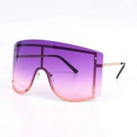 Goggle Big Frame Personality Sunglasses Windproof Sunglasses Colorful Frame Goggles - 7 - CU190EWCH2R $57.99
