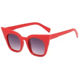 Cat Eye Oversized Sunglasses Vintage Polarized Glasses - D - C518SCX3ES8 $18.83