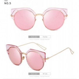 Rimless Polarized Sunglasses Street Style Fashion Round Frame Sunglasses Women - C118X5TLTE9 $51.27