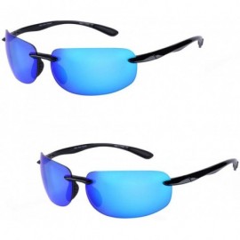 Sport Pair Lovin Unisex Polarized Sunglasses - Open Road Blue - CQ12EVSCCEF $97.28