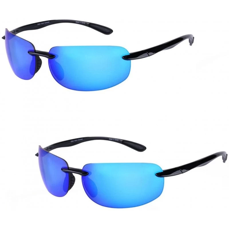 Sport Pair Lovin Unisex Polarized Sunglasses - Open Road Blue - CQ12EVSCCEF $44.22