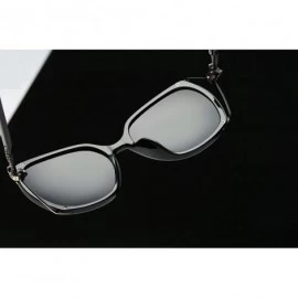 Goggle Vintage Fox Diamond Oversized Square Sunglasses Womens Ladies Fashion Big PC Glasses - Tea & Tea - CW189QIGM45 $15.34