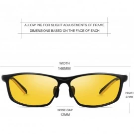 Rectangular Glasses Polarized Adjustable Safe Driving - CG18A4ETAKT $25.11