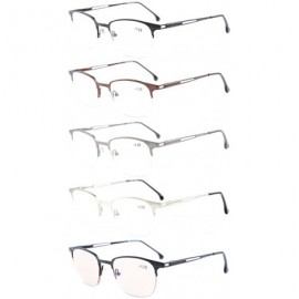 Rectangular Mens Polycarbonate Lens Polarized Sunglasses With Metal Frame Spring Hinges - Mix1 - CC12M7UFVCT $60.62