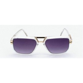 Square 2019 Fashion Brand Designer Men's Square Sunglasses Oversized Metal Frame Ladies Sunshade with Box - CE1935RXIEX $13.77
