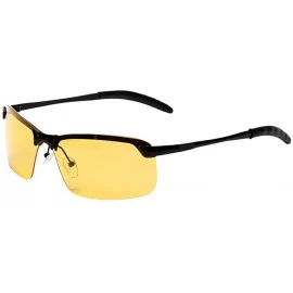 Goggle New Unisex Arrival Men Car Drivers Night Vision Goggles Anti Glare Sunglasses Yellow - C618O3SKM74 $10.39