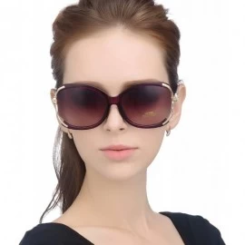 Oversized Fashion Oversized Vintage Flower Women Sunglasses Uv400 Protection Polarized Ladies Full Frame Sunglasses 1558 - CW...