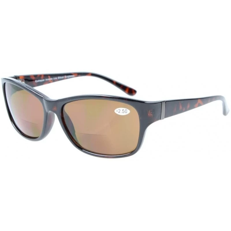 Wrap Sunshine Readers Polarized Bifocal Sunglasses (+3.00- Tortoise) - Tortoise - CS187Q52YHD $34.47