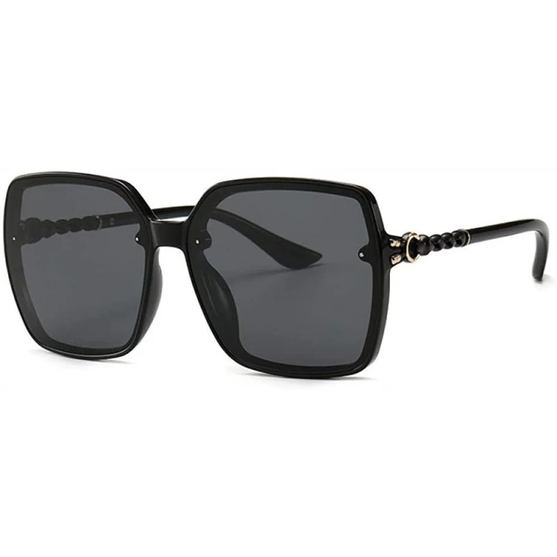 Rimless Sunglasses Driving Driving Glasses Large Frame Mirror Tide Classic Sunglasses Female - CQ18X5TLU92 $54.22