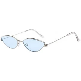 Rectangular Mens Womens Small Frame Cat Eye Oval Retro Vintage Sunglasses Eyeglasses - Multicolor H - C5190OG634G $16.76