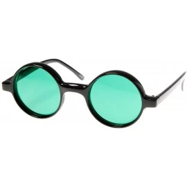 Round Small Round Circle Lennon Style Color Lens Sunglasses (Green) - CI11C2N91ZZ $19.84
