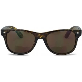Round Classic Outdoor Reading Sunglasses Stylish Comfort Prescription Rx Magnification Sun Readers - Tortoise (Bifocal) - CU1...
