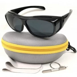 Wrap HD Sunglasses Night Driving Glasses Anti-Glare Wear Over Glasses Fit Over Prescription Glasses for Men/Women - C718GT4SD...