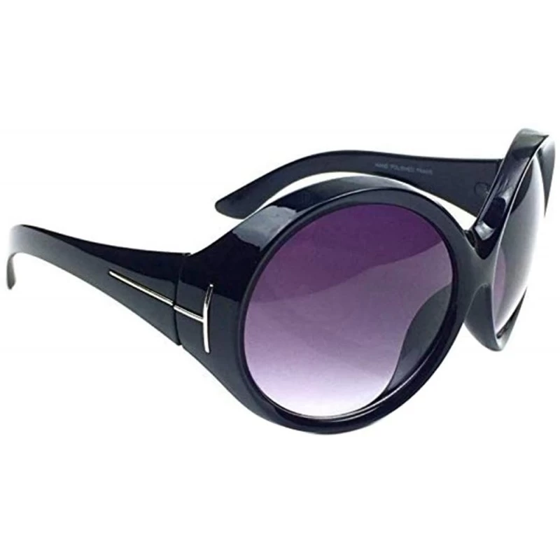 Cat Eye Kosha Cat Eye Rounded Women Sunglasses - Black Lens - Silver Frame - CC18OI85R7Q $13.24