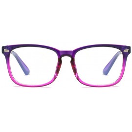 Rimless Blue Light Blocking Glasses Square Nerd Eyeglasses Frame Anti Blue Ray Glasses - Blue - CH193XI34X4 $8.57