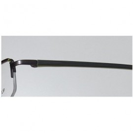 Rimless 748 Mens/Womens Designer Half-rim Sunglass Lens Clip-Ons Flexible Hinges Eyeglasses/Eyeglass Frame - C112128BO2N $19.13