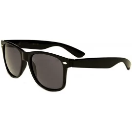 Wayfarer Oversized Sunglasses Super Lens Thick Rim Frame - Black - C812MAQMEH5 $15.98