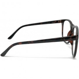 Aviator Nerd Glasses Classic Fashion Frame Clear Lens Square Round Rectangle - Tortoise Tall- Clear - CJ18WYN3790 $10.97