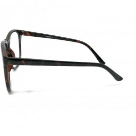 Aviator Nerd Glasses Classic Fashion Frame Clear Lens Square Round Rectangle - Tortoise Tall- Clear - CJ18WYN3790 $10.97