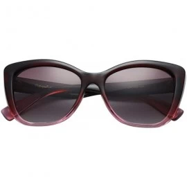 Wayfarer Polarized Woman's Classic Jackie-O Cat Eye Retro Fashion Sunglasses - C2188X37CGE $15.98