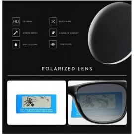 Square 2019 Custom Made Myopia Minus Polarized Lens Sunglasses Men Designer Full frame Square Sun Glasses Male Goggles - CF18...