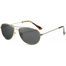 Square Classic Polarized Aviator Sunglasses for Small Face- Military Style Driving Sun Glasses 100% UV Protection - CG194MXDE...