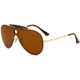 Rectangular One-in-one beam Sunglasses - C2 Tea Tablets - CV18W46S4SG $21.05