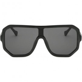 Goggle Big Square Sunglasses Women Vintage Oversized Sun Glasses Goggles Fashion Eyewear UV400 Oculos 9030 - CU18ATA3G45 $32.55