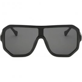Goggle Big Square Sunglasses Women Vintage Oversized Sun Glasses Goggles Fashion Eyewear UV400 Oculos 9030 - CU18ATA3G45 $54.25