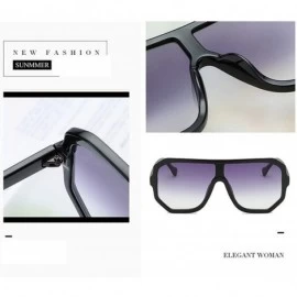 Goggle Big Square Sunglasses Women Vintage Oversized Sun Glasses Goggles Fashion Eyewear UV400 Oculos 9030 - CU18ATA3G45 $32.55