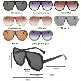 Goggle Big Square Sunglasses Women Vintage Oversized Sun Glasses Goggles Fashion Eyewear UV400 Oculos 9030 - CU18ATA3G45 $32.55