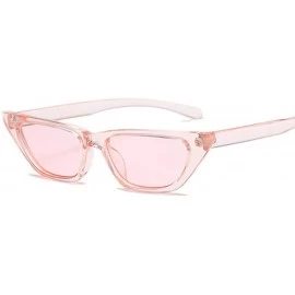 Cat Eye Fashion Cat Eye Sunglasses Women Brand Designer Luxury Retro Cateye Female Red - Pink - CE18Y6T4MOQ $18.39