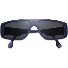Sport Mens Sunglasses Polarized Sport Uv Protection Running Fishing Golf Driving - C3 Matte Blue Frame/Grey Lens - C9198DL6XE...