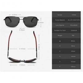 Aviator Al-mg Double Bridge Cool Men Frame Sun Glasses Polarized Mirror Sunglasses Myopia Minus Lens - Black - CI1904CQ9O3 $3...