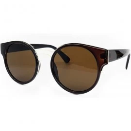 Oversized 1110 Premium Oversize XL Retro Vintage Brand Designer Style Womens Mens Flat Sunglasses - Candy Brown - CO18DR76NYZ...