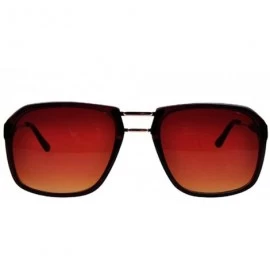 Oversized Women Mens Oversize Square UV Protection Sports Sunglasses Eyewear in Unisex - Brown - C412F67I4LP $14.32