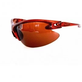 Sport New Promotional Wrap-Around Action Sports Sunglasses - Brown - CG11E73VM69 $9.24