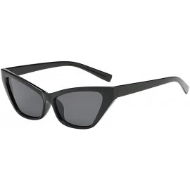 Rimless Women Man Vintage Cat Eye Irregular Shape Sunglasses Unisex Fashion Retro Eyewear - A - CK18TKUQ8IT $14.54